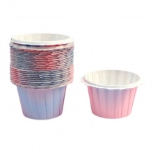  粉红渐变淋膜花边杯 草帽淋膜杯马芬杯 甜品玛芬杯花边杯蛋糕纸杯 粉紅漸變淋膜花邊杯草帽淋膜杯馬芬杯甜品瑪芬杯花邊杯蛋糕紙杯